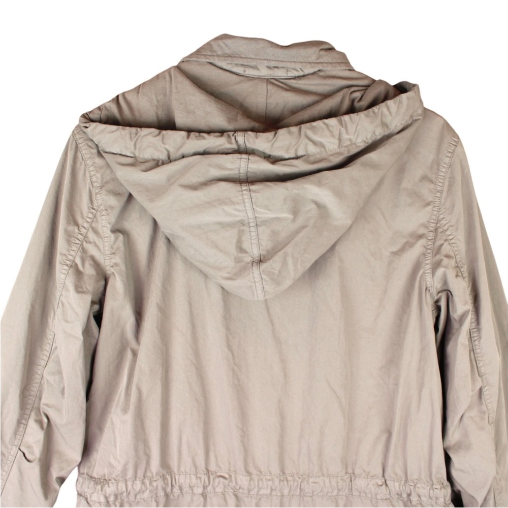 James Perse Standard Hooded Parka Full Zip Jacket Womens Size 3 Beige Yosemite - Picture 8 of 14